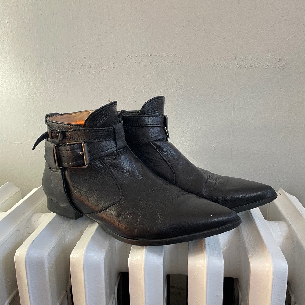 Leather Zara Ankle Booties
